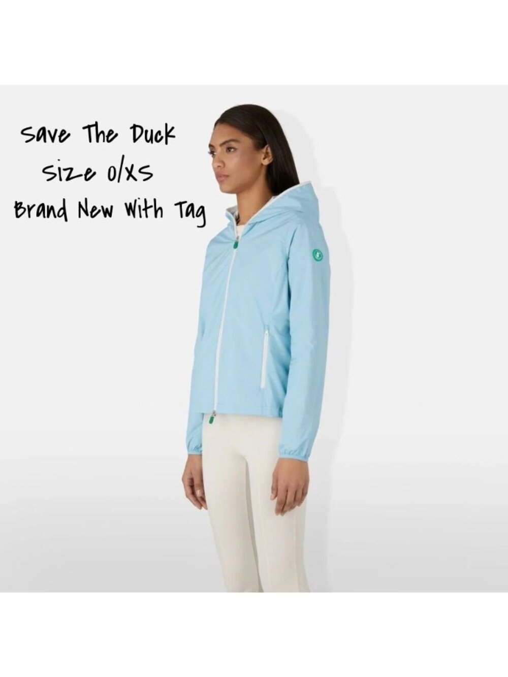 Save The Duck Stella Windbreaker Rain Jacket Women Size XS 0 New with Tag